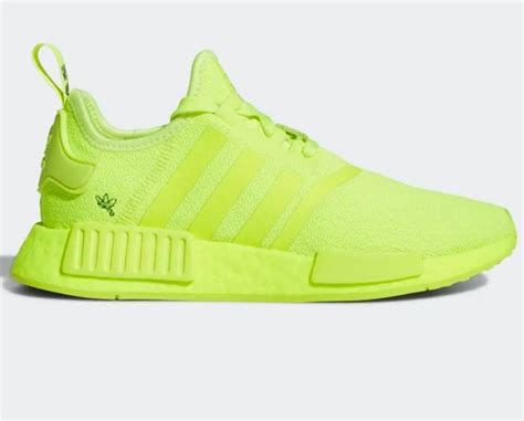 adidas neon yellow running shoes.